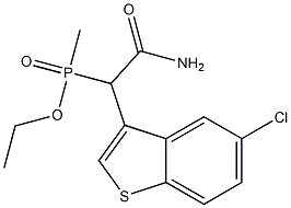 [Carbamoyl-(5-chlore-benzo[b]thiophen-3-yl)-methyl]methyl-phosphinic acidethylester|磷酸酯酰胺