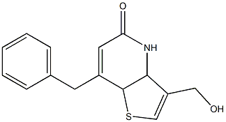 7-benzyl-3-(hydroxymethyl)-3a,4-dihydrothieno[3,2-b]pyridin-5(7aH)-one 结构式