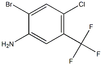2-bromo-4-chloro-5-(trifluoromethyl)benzenamine Struktur