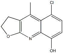 2,3-Dihydro-5-chloro-4-methylfuro[2,3-b]quinolin-8-ol