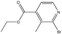 2-Bromo-3-methylpyridine-4-carboxylic acid ethyl ester Struktur