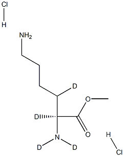 L-Lysine-d4 Methyl Ester Dihydrochloride,,结构式