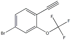 4-bromo-1-ethynyl-2-(trifluoromethoxy)benzene Struktur