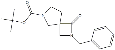 tert-butyl 2-benzyl-1-oxo-2,6-diazaspiro[3.4]octane-6-carboxylate 结构式