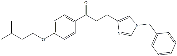 3-(1-benzyl-1H-imidazol-4-yl)-1-(4-(isopentyloxy)phenyl)propan-1-one