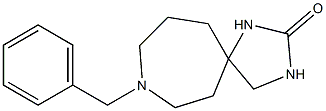 8-苄基-1,3,8-三氮杂螺[4,6]十一烷-2-酮 结构式