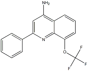 4-Amino-2-phenyl-8-trifluoromethoxyquinoline Structure