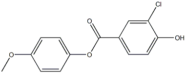 4-methoxyphenyl 3-chloro-4-hydroxybenzoate 化学構造式