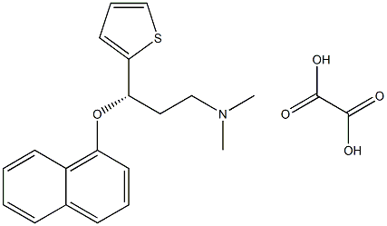 (s)-(+)-N,N-dimethyl-3-(1-naphthyloxy)-3-(2-thienyl)-propylamine oxalate|