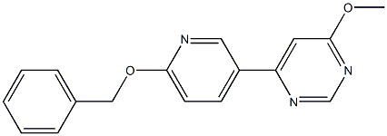 4-(6-(benzyloxy)pyridin-3-yl)-6-methoxypyrimidine Structure