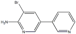 3-bromo-5-(pyridin-3-yl)pyridin-2-amine Struktur