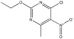 4-chloro-2-ethoxy-6-methyl-5-nitro-pyrimidine Struktur