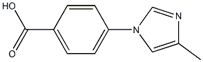 4-(4-methyl-1H-imidazol-1-yl)benzoic acid Structure