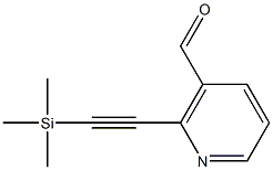 2-[(Trimethylsilyl)eth-1-ynyl]nicotinaldehyde Structure