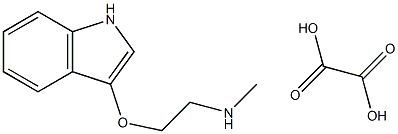 N-[2-(1H-indol-3-yloxy)ethyl]-N-methylamine oxalate,,结构式