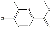 methyl 5-chloro-6-methylpicolinate 结构式