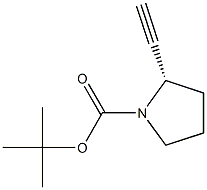 tert-butyl (2S)-2-ethynylpyrrolidine-1-carboxylate Struktur