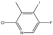 2-chloro-5-fluoro-4-iodo-3-methylpyridine Struktur