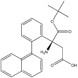 Boc-(S)- 3-Amino-3-(2-naphthylphenyl)-propionic acid,,结构式