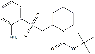 2-(2-Amino-benzenesulfonylmethyl)-piperidine-1-carboxylic acid tert-butyl ester,,结构式