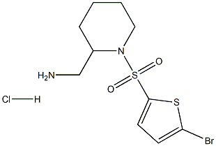  C-[1-(5-Bromo-thiophene-2-sulfonyl)-piperidin-2-yl]-methylamine hydrochloride