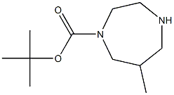 tert-butyl 6-methyl-1,4-diazepane-1-carboxylate 化学構造式