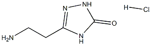 5-(2-aminoethyl)-2,4-dihydro-3H-1,2,4-triazol-3-one HCl Structure