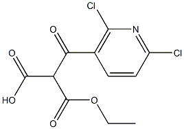 2-(2,6-dichloronicotinoyl)-3-ethoxy-3-oxopropanoic acid Structure