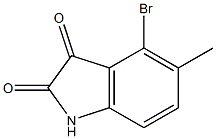 4-bromo-5-methylindoline-2,3-dione Struktur