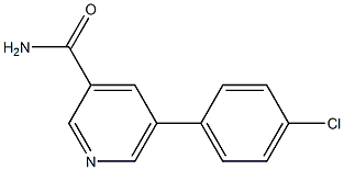 5-(4-chlorophenyl)pyridine-3-carboxamide 结构式