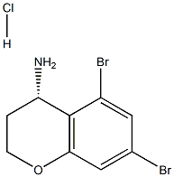 (S)-5,7-dibromochroman-4-amine hydrochloride,1359722-02-3,结构式