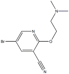 2-(2-(dimethylamino)ethoxy)-5-bromopyridine-3-carbonitrile,1356073-79-4,结构式