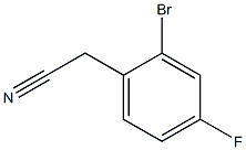 2-溴-4-氟苯乙腈,,结构式