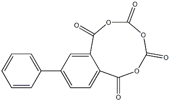 3,3,4,4-biphenyl tetracarboxylic anhydride 化学構造式