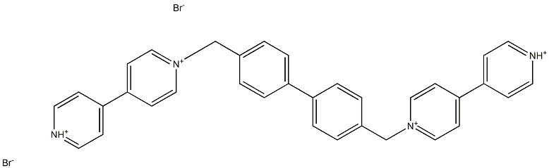 1,1'-[Biphenyl-4,4'-diylbis(Methylene)]bis(4,4'-bipyridiniuM) DibroMide 化学構造式