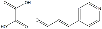 beta-(4-Pyridyl)acrolein Oxalate 化学構造式