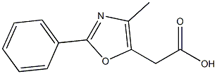 (4-Methyl-2-phenyloxazol-5-yl)-acetic acid Structure
