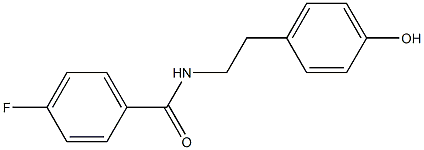 N-(4-fluorobenzoyl)tyramine Structure