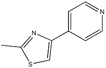 2-甲基-4-(4-吡啶基)噻唑,97%, , 结构式