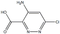 4-aMino-6-chloropyridazine-3-carboxylic acid,,结构式