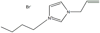 1-烯丙基-3-丁基咪唑溴盐,,结构式