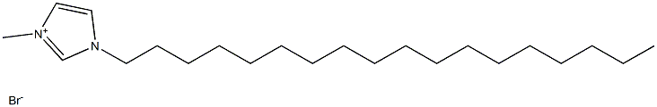 1-十八烷基-3-甲基咪唑溴盐,,结构式