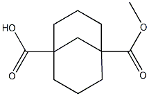 Bicyclo[3.3.1]nonane-1,5-dicarboxylic acid MonoMethyl ester Structure