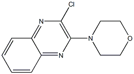 2-クロロ-3-モルホリノキノキサリン 化学構造式