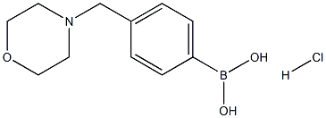 [4-(Morpholin-4-ylmethyl)phenyl]boronic acid hydrochloride Structure