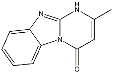 2-Methylpyrimido[1,2-a]benzimidazol-4(1H)-one 化学構造式