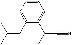 2-[(4-Isobutyl)phenyl]propionitrile 97% Struktur