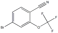 4-Bromo-1-cyano-2-(trifluoromethoxy)benzene 化学構造式