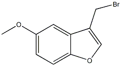 3-(broMoMethyl)-5-Methoxybenzofuran 化学構造式