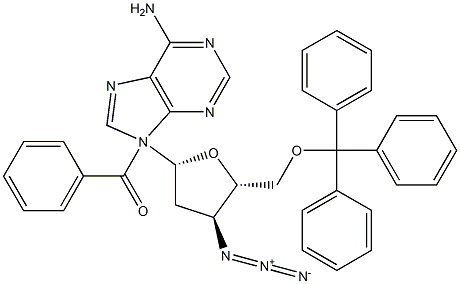 3'-Azido-N4-benzoyl-5'-O-trityl-2',3'-dideoxyadenosine